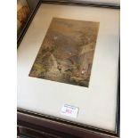 M.J. THOMAS, PAIR OF WATERCOLOURS, SIGNED AND DATED 1886, AND A CLOWN OIL P2