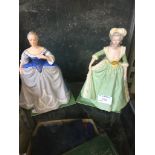 TWO FRANKLIN PORCELAIN FIGURES C