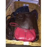 BASKET OF HANDBAGS T2