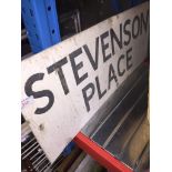 METAL SIGN - STEVENSON PLACE