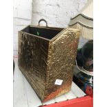 BRASS BOUND MAGAZINE RACK