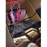 BOX OF HANDBAGS T3