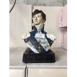 KING GEORGE IV OLD SCOTCH WHISKY RUBBER ADVERTISING BUST