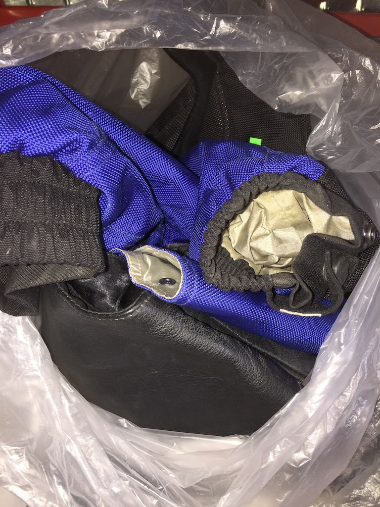 BAG OF MOTORCYCLE CLOTHING