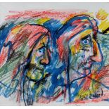 James Lawrence Isherwood (1917-1989), untitled, watercolour and pastel, 29cm x 29cm, signed,