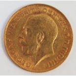 George V 1913 half sovereign.