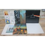 8 Pink Floyd LPs visual grading VG+