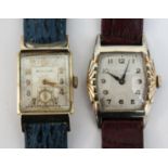 Two Bulova vintage wristwatches.