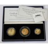 1994 gold proof three coin set commemorating the 50th anniversary of the allied invasion of