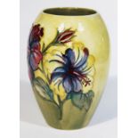 A Moorcroft pottery vase, height 18cm. Condition - good, no chips, cracks nor any restoration,