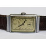 A 1930s Tollet Art Deco style wristwatch.