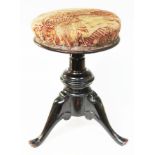 A 19th Century piano stool.