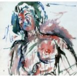 James Lawrence Isherwood (1917-1989), untitled nude, watercolour, 47cm x 49cm, unsigned, glazed