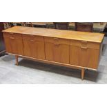 A teak sideboard, length 200cm, depth 48cm & height 79cm.