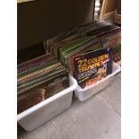 FOUR BOXES OF LP RECORDS T1