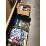 FOUR BOXES OF BOOKS INC PNE PROGRAMMES AND A MIRROR T1