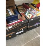 FOUR BOXES OF BOOKS T3