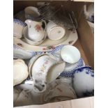 BOX OF CHINA AND POTTERY