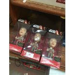 3 brand new boxed Star Wars figures