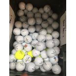 A crate with 100 Callaway golf balls