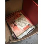 A box of music sheets