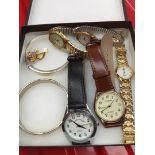 Various costume jewellery and watches