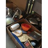 3 boxes of misc kitchen items