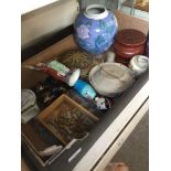 Box of oriental items