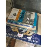 Bag of football programmes mainly PNE