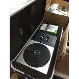 DJ Hero Xbox 360 turntable in case