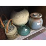 Various stonware pots