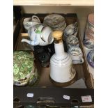 Box of mixed pottery etc