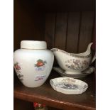 Three pieces of Wedgwood china