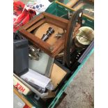 Box of photo frames etc