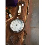 Oak barometer