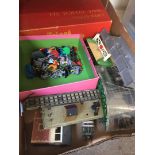 Box of assorted model railway etc