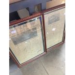 2 framed newspaper 1923 Bolton vs West Ham first cup final at Wembley