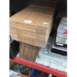 100 flat packed cardboard boxes