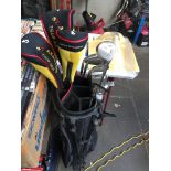 A St Andrews golf bag and clubs