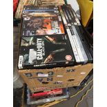 A box with PS and PC games