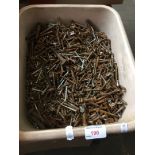 Tub of old screws