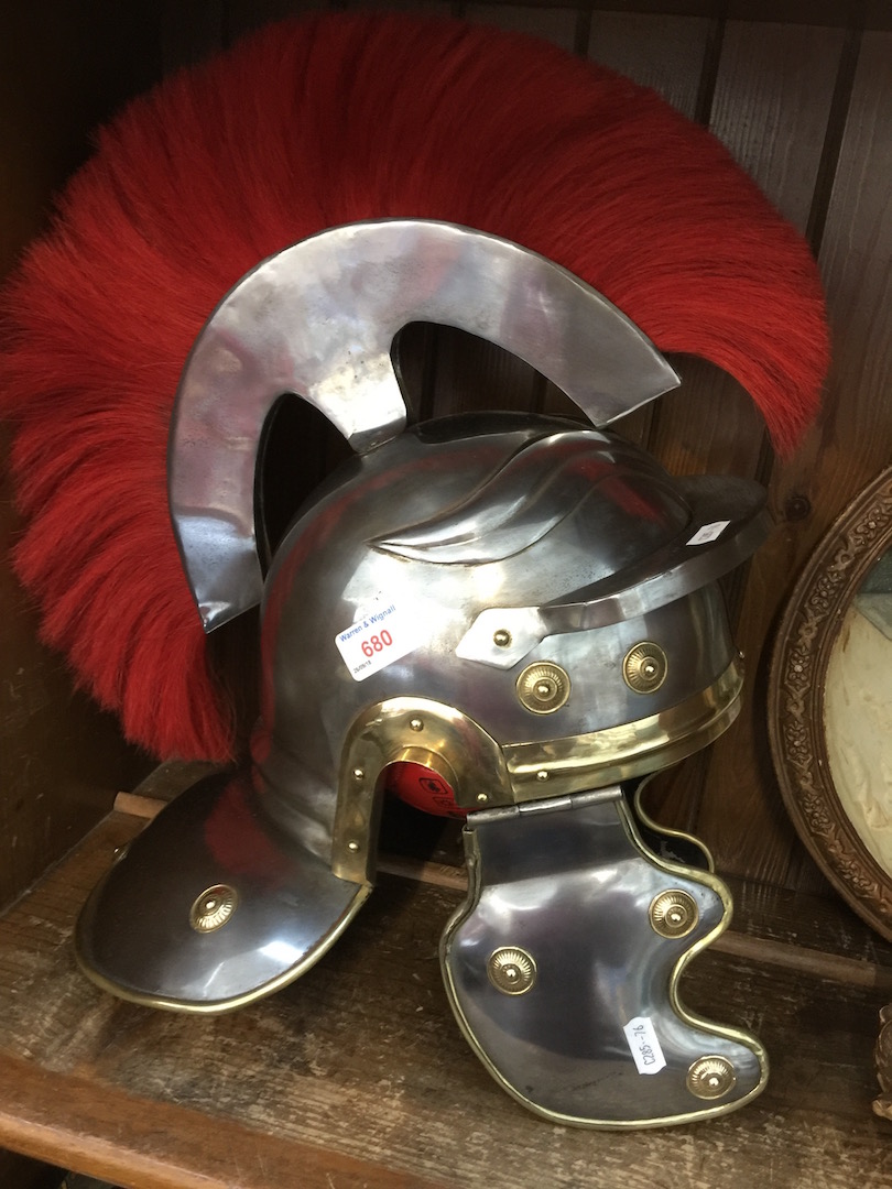 Repro ancient military helmet