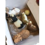 A box containing 5 large Guinea pigs, Sherratt & Simpson, etc
