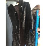 A faux fur and stole