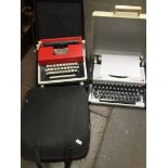 Three typewriters