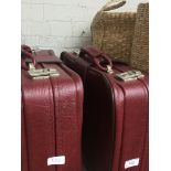 A pair of Antler weekend suitcases