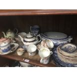 Shelf of pottery