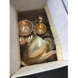 A box containing Royal Winton tea set