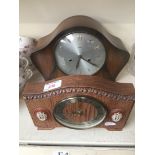 Two mantel clocks