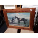 A reproduction wooden framed print.